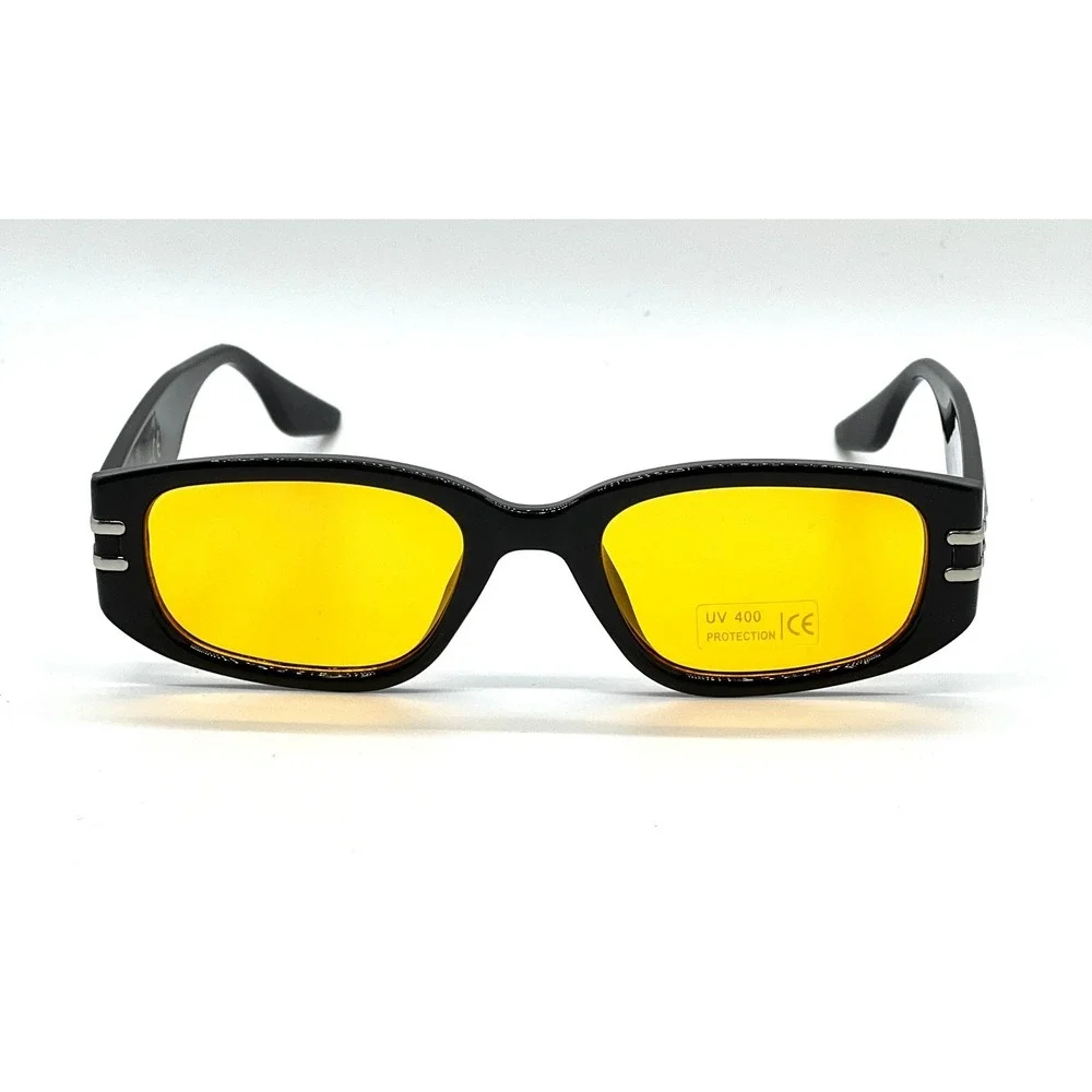 Women Sunglasses Fashion Retro RectanglebYellow‎ Lens Fashion Trendy Street Wear